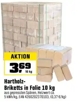 OBI Hartholz Briketts in Folie Angebot