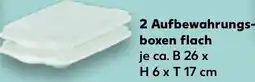 Kaufland 2 Aufbewahrungsboxen flach Angebot