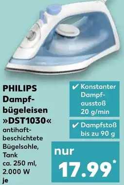 Kaufland PHILIPS Dampfbügeleisen DST1030 Angebot