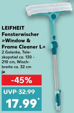 Kaufland LEIFHEIT Fensterwischer Window & Frame Cleaner L Angebot