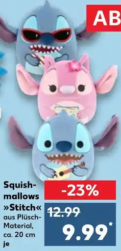 Kaufland Plüschtier Squishmallows Stitch Angebot