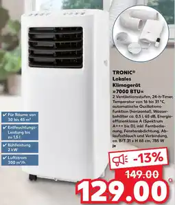 Kaufland TRONIC Lokales Klimagerät 7000 BTU Angebot