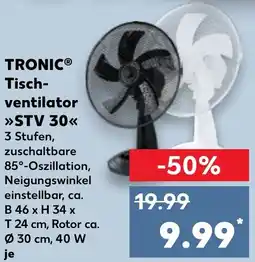 Kaufland TRONIC Tischventilator STV 30 Angebot