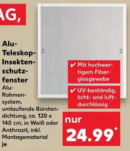 Kaufland LIVARNO Alu Teleskop Insektenschutzfenster Angebot