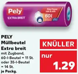 Kaufland PELY Müllbeutel Extra breit Angebot