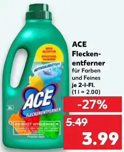 Kaufland ACE Fleckenentferner Angebot