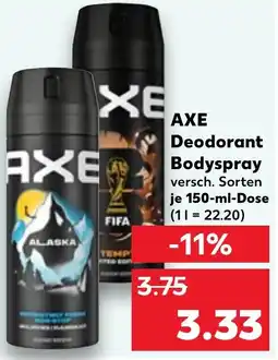 Kaufland AXE Deodorant Bodyspray Angebot
