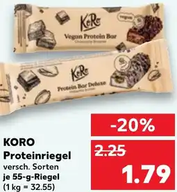 Kaufland KORO Proteinriegel Angebot