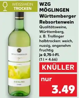 Kaufland WZG MÖGLINGEN Württemberger Rebsortenwein Angebot