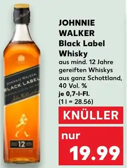 Kaufland JOHNNIE WALKER Black Label Whisky Angebot