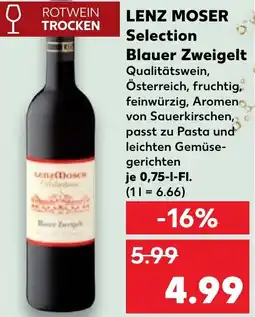 Kaufland LENZ MOSER Selection Blauer Zweigelt Angebot