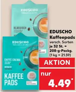Kaufland EDUSCHO Kaffeepads Angebot