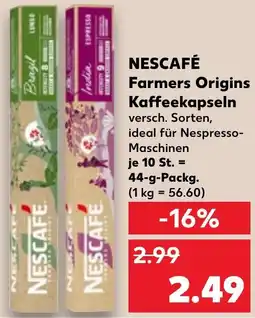 Kaufland NESCAFÉ Farmers Origins Kaffeekapseln Angebot