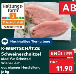 Kaufland K-WERTSCHÄTZE Schweineschnitzel Angebot