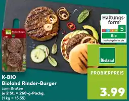 Kaufland K-BIO Bioland Rinder-Burger Angebot