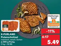 Kaufland K-PURLAND Putenschnitzel Angebot