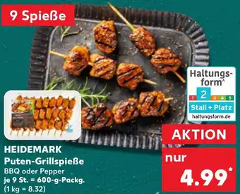 Kaufland HEIDEMARK Puten-Grillspieße Angebot