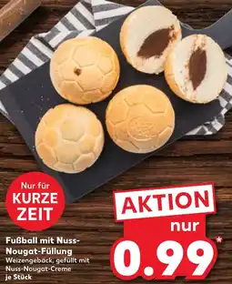 Kaufland Fußball mit Nuss Nougat-Füllung Angebot