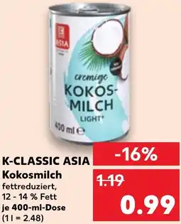Kaufland K-CLASSIC ASIA Kokosmilch Angebot