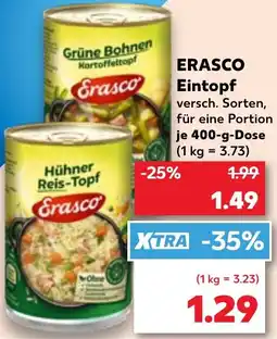 Kaufland ERASCO Eintopf Angebot