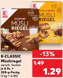 Kaufland K-CLASSIC Müsliriegel Angebot