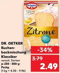 Kaufland DR. OETKER Kuchenbackmischung Klassiker Angebot