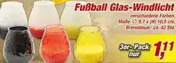 Posten Börse Fußball Glas-Windlicht Angebot