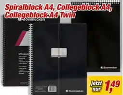 Posten Börse Spiralblock A4, Collegeblock A4 Collegeblock A4 Twin Angebot