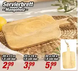 Posten Börse Servierbrett Mangoholz Angebot