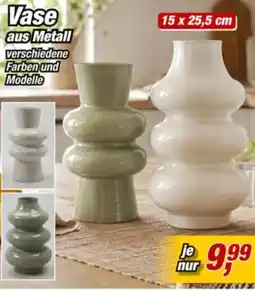 Posten Börse Vase aus Metall Angebot