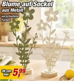 Posten Börse Blume auf Sockel aus Metall Angebot