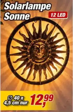 Posten Börse Solarlampe Sonne Angebot
