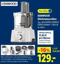 Lidl KENWOOD Küchenmaschine Angebot