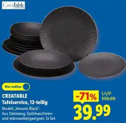 Lidl CREATABLE Tafelservice, 12-teilig Angebot