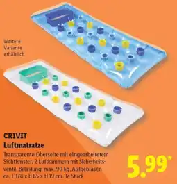 Lidl CRIVIT Luftmatratze Angebot