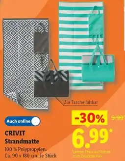 Lidl CRIVIT Strandmatte Angebot