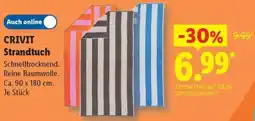 Lidl CRIVIT Strandtuch Angebot