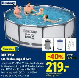Lidl BESTWAY Stahlrahmenpool-Set Angebot