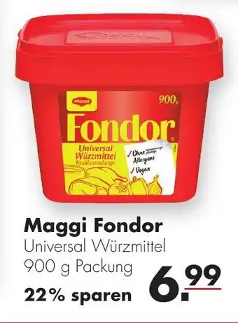 Handelshof Maggi Fondor Universal Würzmittel 900g Angebot