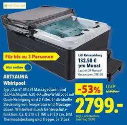 Lidl ARTSAUNA Whirlpool Angebot