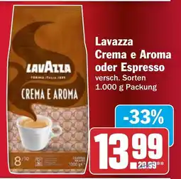 HIT Lavazza Crema e Aroma oder Espresso Angebot