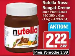 HIT Nutella Nuss- Nougat-Creme Angebot