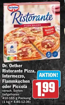 HIT Dr Oetker Ristorante Pizza, Intermezzo, Flammkuchen oder Piccola Angebot