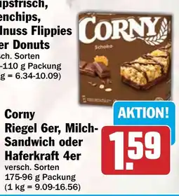 HIT Corny Riegel 6er, Milch- Sandwich oder Haferkraft 4er Angebot