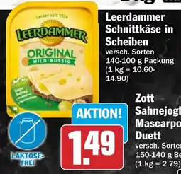 HIT Leerdammer Schnittkäse in Scheiben Angebot