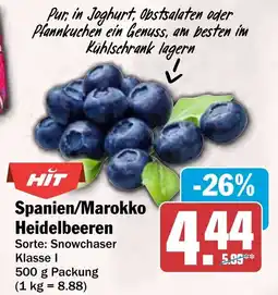 HIT Spanien/Marokko Heidelbeeren Angebot
