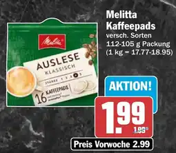 HIT Melitta Kaffeepads Angebot
