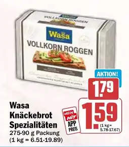 HIT Wasa Knäckebrot Spezialitäten Angebot