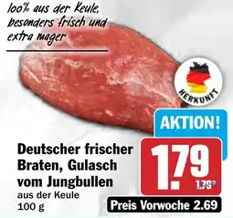 HIT Deutscher frischer Braten, Gulasch vom Jungbullen Angebot