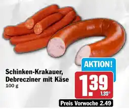 HIT Schinken-Krakauer, Debrecziner mit Käse Angebot